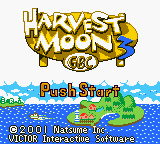 Harvest Moon 3 GBC Title Screen